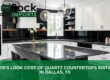 Cost of quartz countertops installed in Dallas