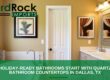 Quartz bathroom countertops in Dallas