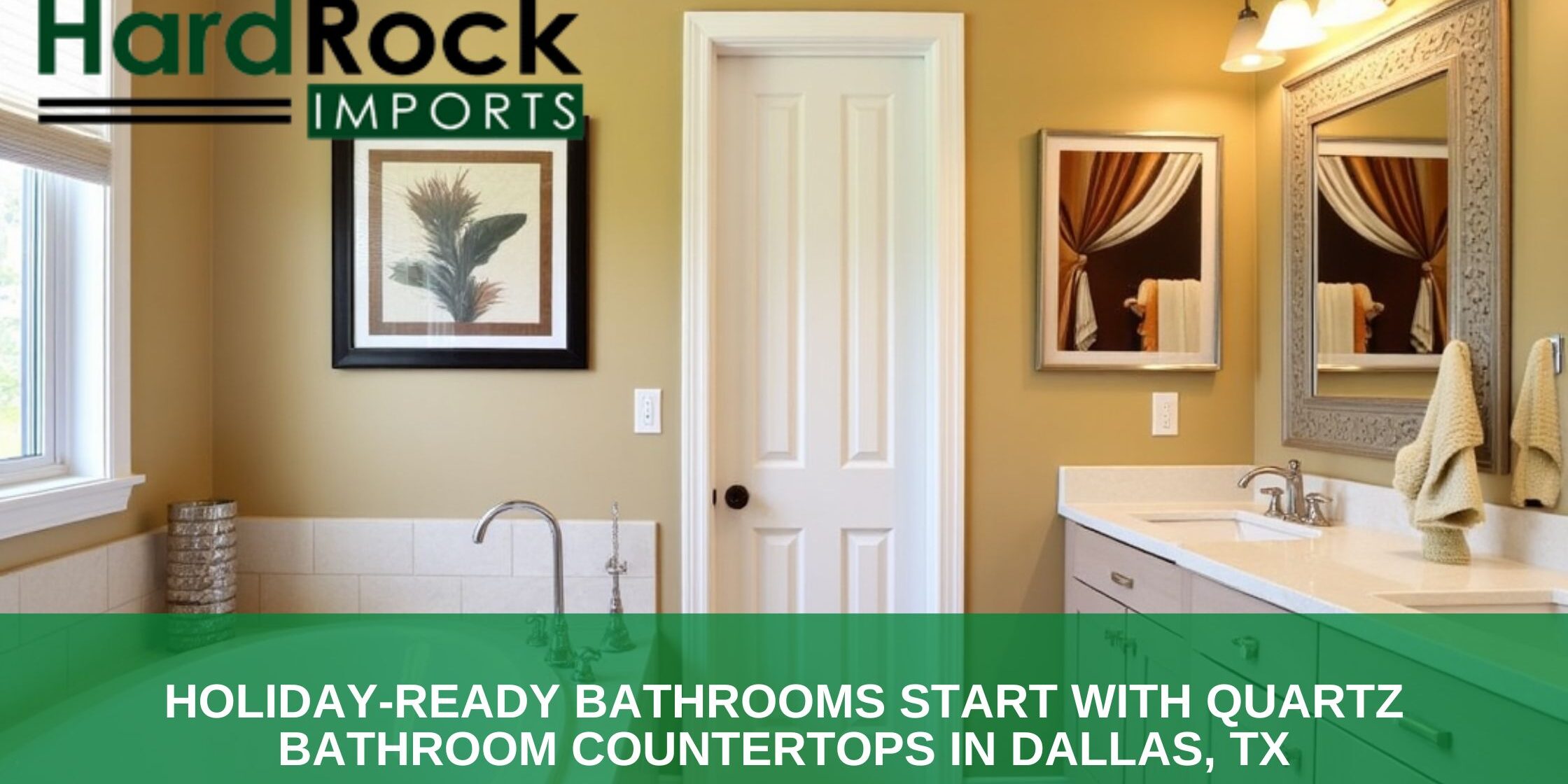 Quartz bathroom countertops in Dallas