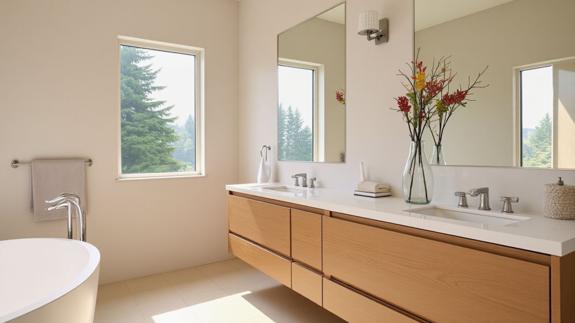 Quartz bathroom countertops