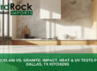 porcelain countertops vs granite Dallas