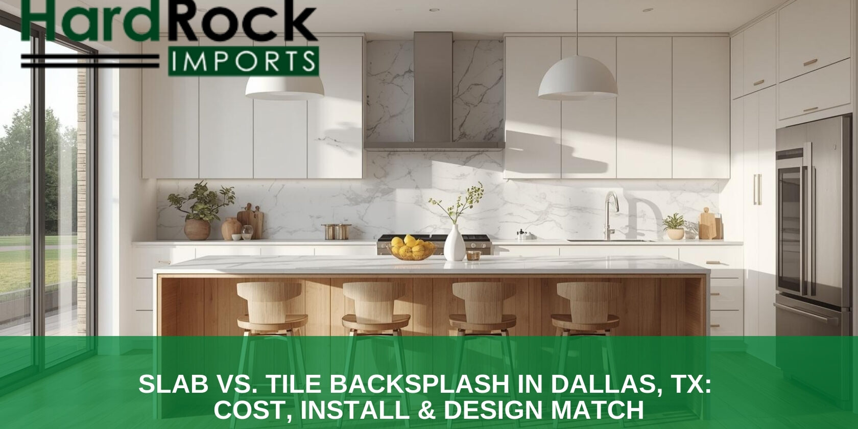 Slab vs. Tile Backsplash in Dallas, TX_ Cost, Install & Design Match backsplash with countertops slab vs tile Dallas