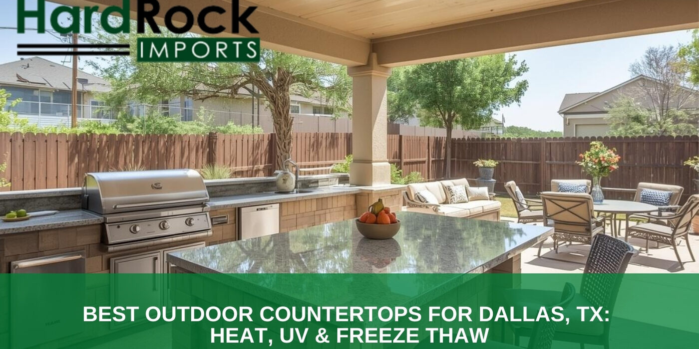Best Outdoor Countertops for Dallas, TX_ Heat, UV & Freeze Thaw outdoor kitchen countertops