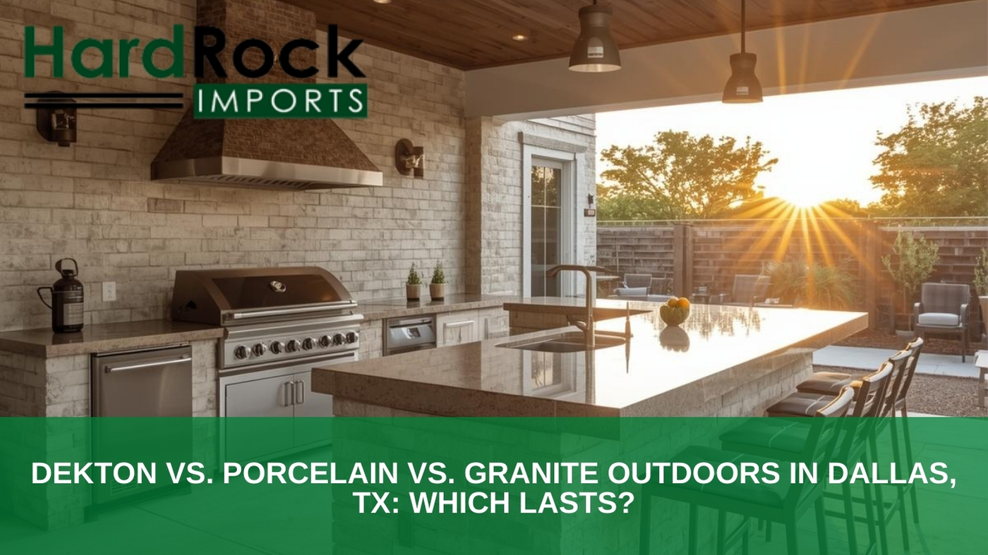 dekton vs porcelain vs granite outdoors