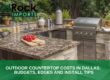 outdoor kitchen countertop cost Dallas