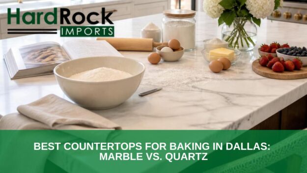 best countertop for baking marble vs quartz Dallas